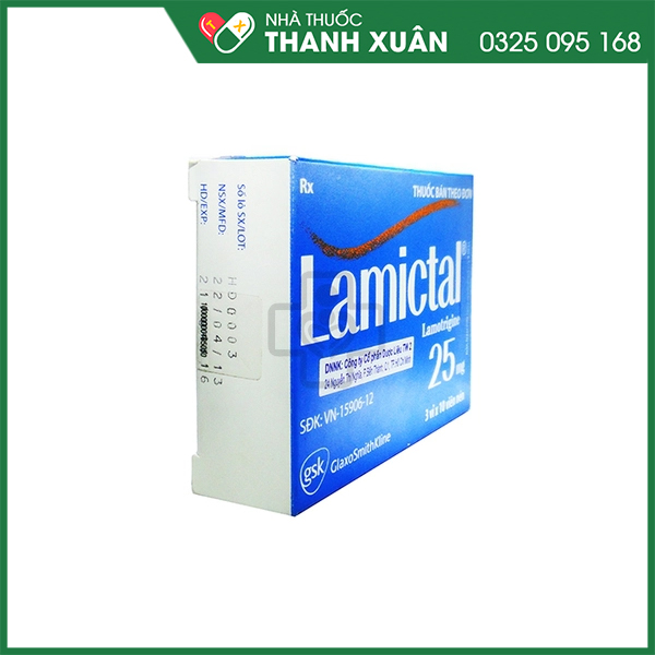 Lamictal 25mg trị động kinh, rối loạn lưỡng cực